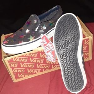 Van's Foil Stars Parisian Night Classic Slip Ons